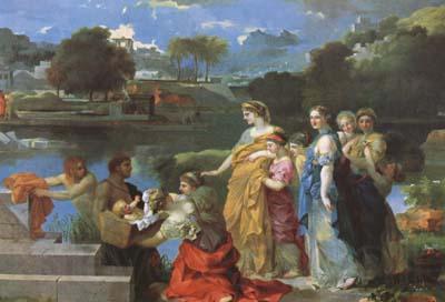Bourdon, Sebastien The Finding of Moses (mk08) Spain oil painting art